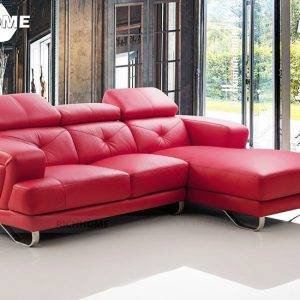 sofa da màu đỏ