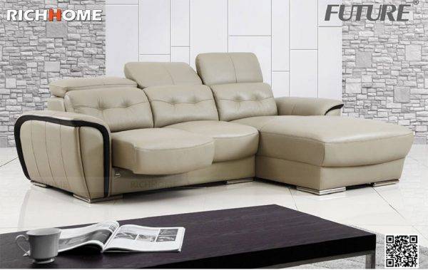 mẫu sofa giường da bò future model 7035 3L nhập khẩu