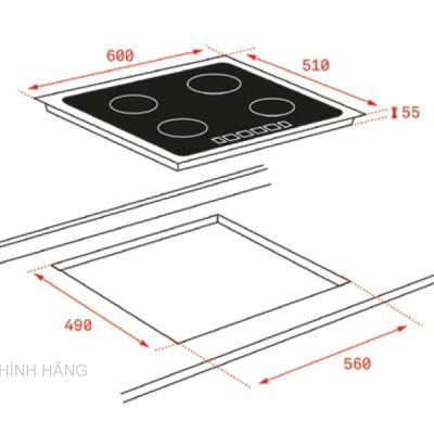 kích thước của Bếp từ Teka IB 6315