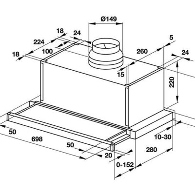 HÚT MÙI ÂM TỦ HAFELE HH-SG70A 533.89.021