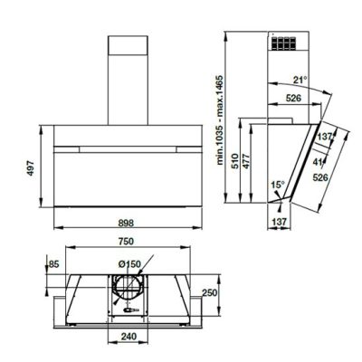 HÚT MÙI HAFELE HH-WVG90B 539.89.335