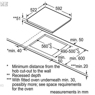 kích thước Bếp từ Bosch  PIJ651FC1E