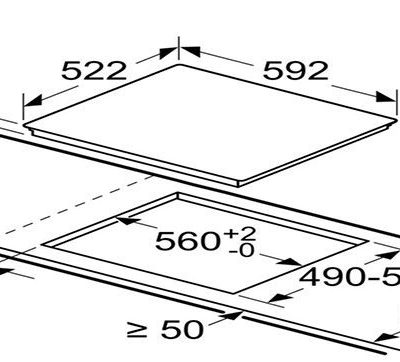 kích thước bếp từ bosch