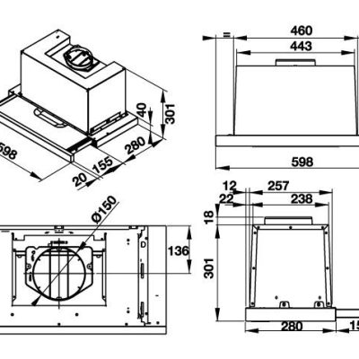 may hut mui am tu hafele hh s60a 53389001 1 400x400 - HÚT MÙI ÂM TỦ HAFELE HH-S60A 533.89.001