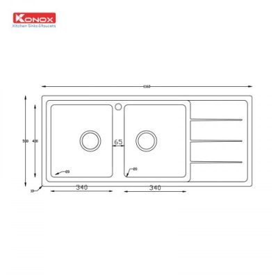 Chậu rửa bát Turkey Sink Beta 1160 Bàn Phải