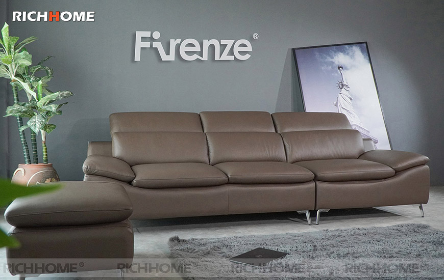sofa da bo firenze model 8508 3 2 - SOFA DA BÒ - FIRENZE MODEL 8508 (3+Đôn)