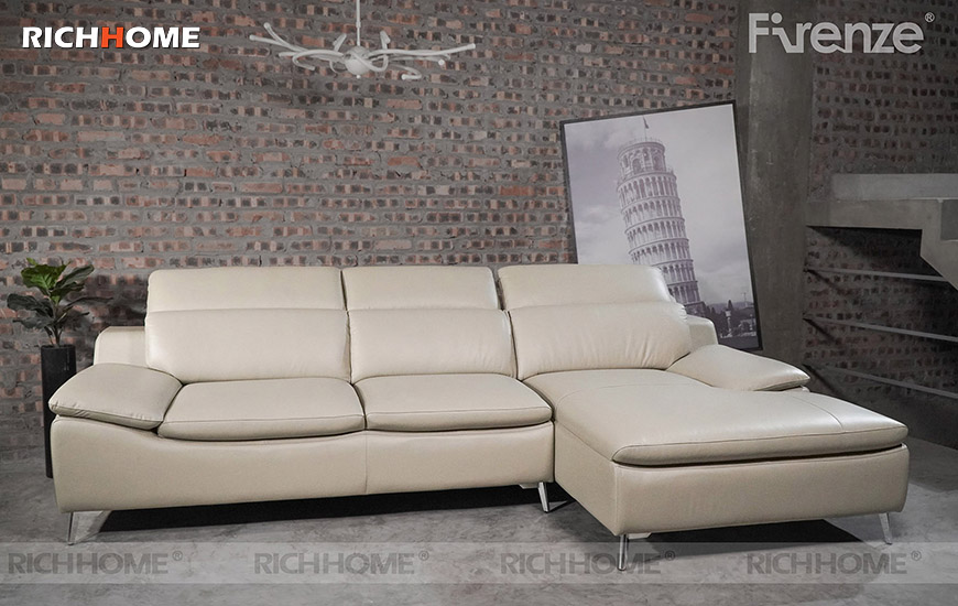 sofa da bo firenze model 8508 3 6 - SOFA DA BÒ - FIRENZE MODEL 8508 (3+Đôn)