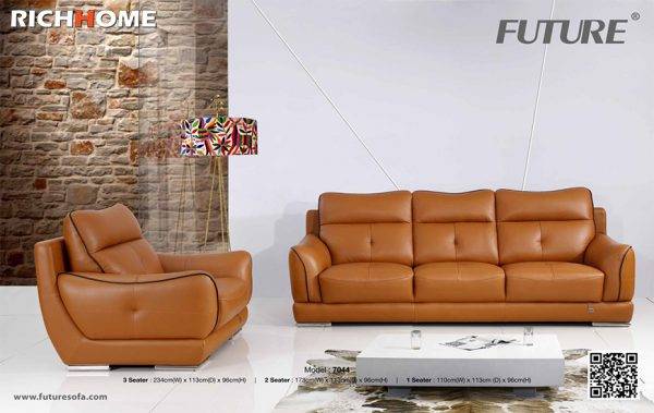 Sofa băng da bò - Future Model 7044 (1+3) chính hãng