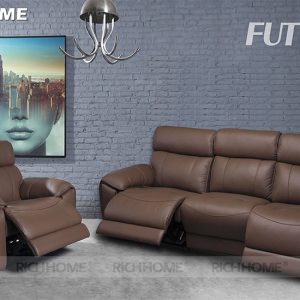 Sofa thư giãn da bò – Future Model 9919 (1R+3RR) chính hãng