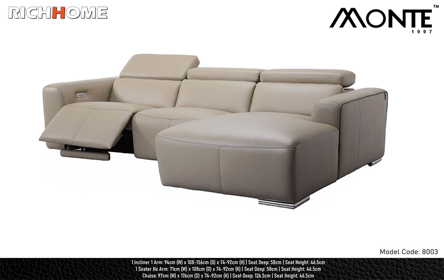 sofa da bo monte model 8003 3l - SOFA DA BÒ - MONTE MODEL 8003 (3L)
