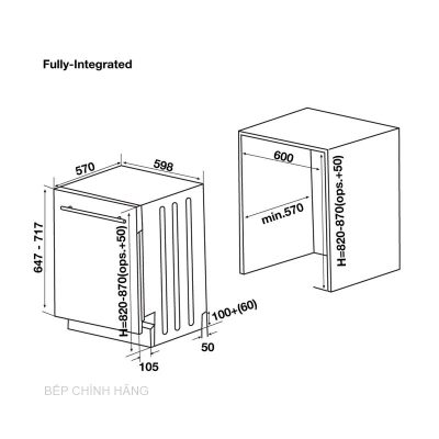 KT may rua bat Hafele HDW FI60D 533.23.320 400x400 - MÁY RỬA BÁT ÂM TỦ HAFELE HDW-FI60D 533.23.320