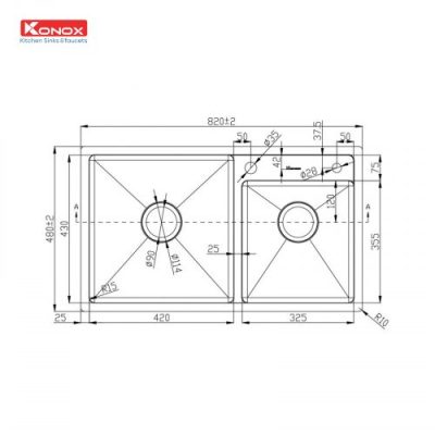 CHẬU RỬA KONOX KN8248DOB