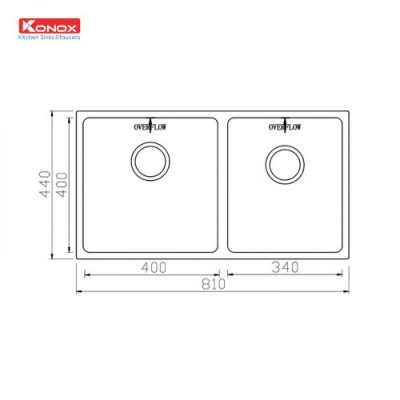 Chậu rửa bát Undermount Sink Cube 8144DU