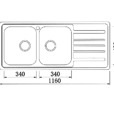 CHẬU RỬA KONOX PREMIUM KS11650 1D