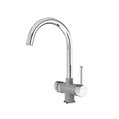 TRIM20WATER20GREY 400x400 - Vòi rửa Konox ba đường nước RO Trim-Water Grey (Konox)