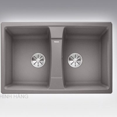 blanco lexa 8 alu metallic 400x400 - CHẬU RỬA BLANCO LEXA 8 (SILGRANIT ALU METALLIC)