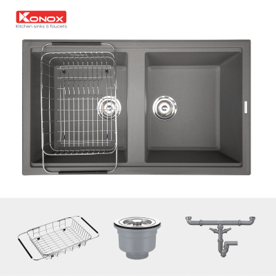 Chậu rửa đá Konox Phoenix 860 Grey