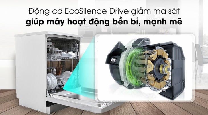 Động cơ EcoSilence của máy rửa bát SMS88TI03E Bosch