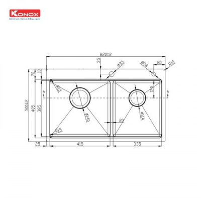 Chậu rửa bát KN8250TD