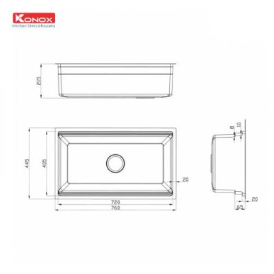 Chậu rửa bát chống xước KN7644SU Dekor