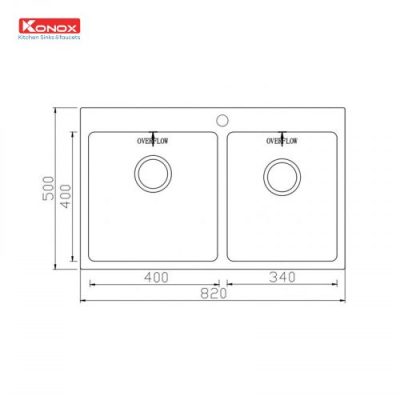 Chậu rửa bát Topmount Sink Unico 8250