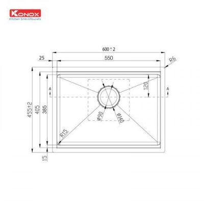 Chậu rửa bát Workstation Sink Undermount Sink KN6046