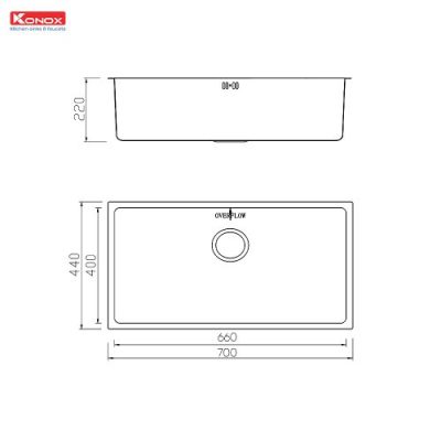 Chậu rửa bát chống xước KN7044SU Dekor