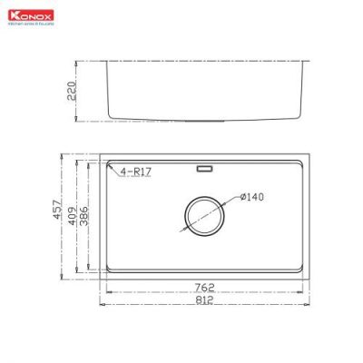 Chậu rửa bát chống xước KN8146SU Dekor