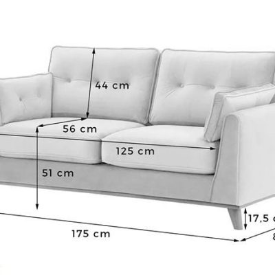 chiều cao ghế sofa