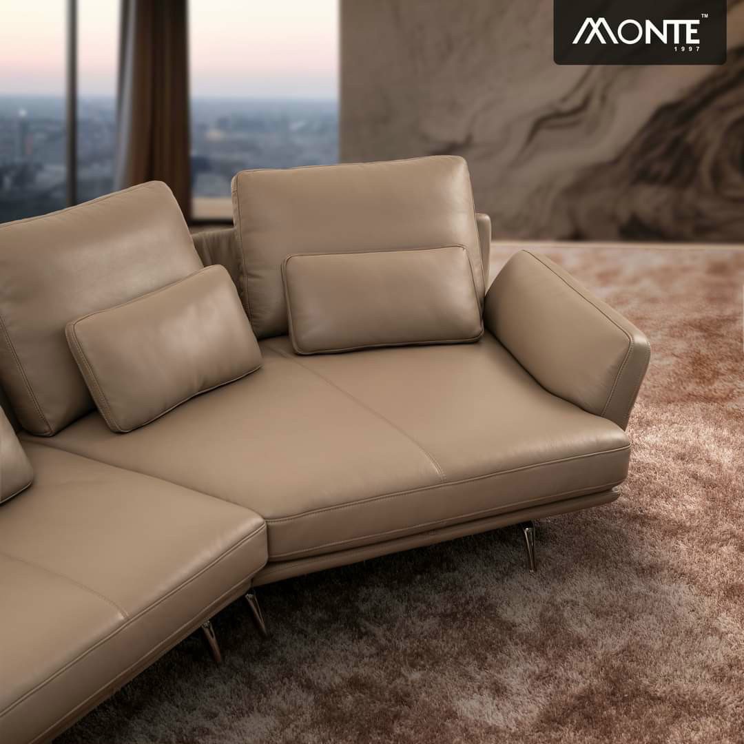 Sofa monte nhap khau malaysia - SOFA DA BÒ - MONTE MODEL 6006 CORNER