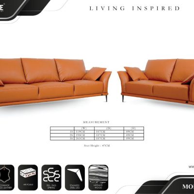 SOFA DA BÒ – MONTE MODEL 5003 (2S + 3S)