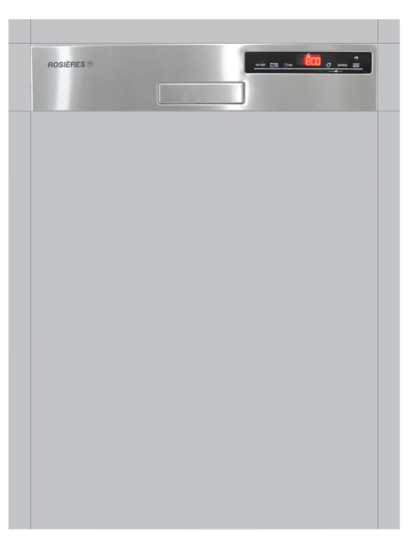 Máy rửa bát bán âm tủ – 15 bộ – wifi ROSIERES RDSN 1D530PX-47/E