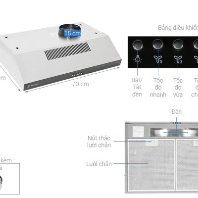 Hút mùi ELECTROLUX ERF715SBA