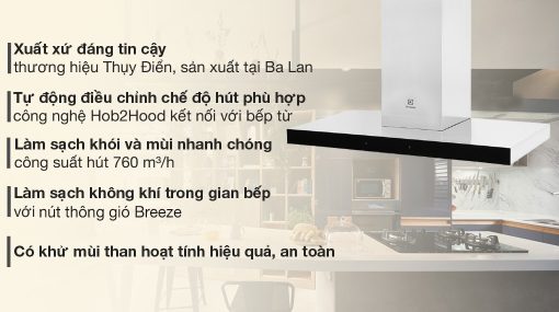 Hút mùi ELECTROLUX LFT769X