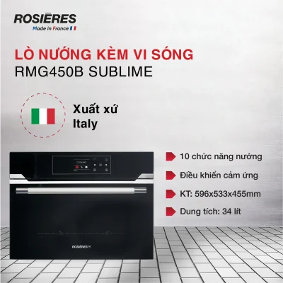 Lò nướng kết hợp vi ba ROSIERES RMG 450 B