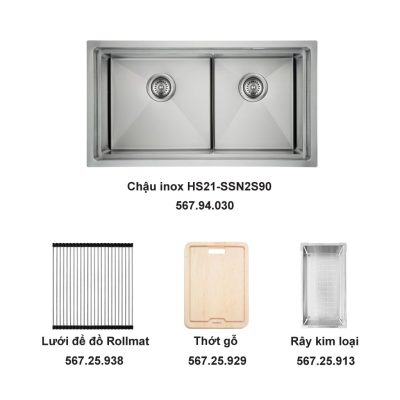 CHẬU RỬA BÁT HAFELE HS21-SSN2S90 567.94.030