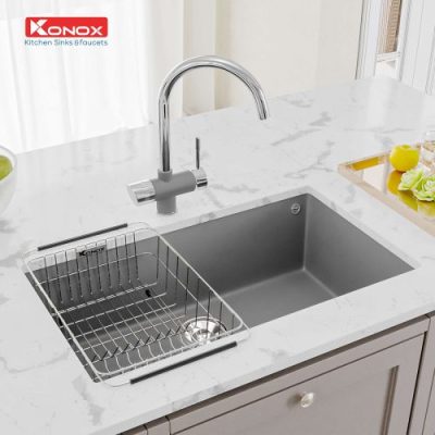 Chậu rửa Bát Konox model: Granite Naros 760S Grey