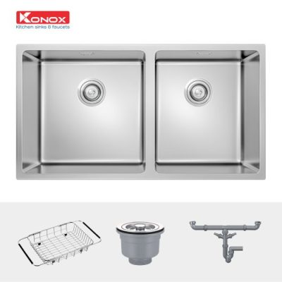 Chậu rửa Bát Konox model: Undermount CUBE 8144DU