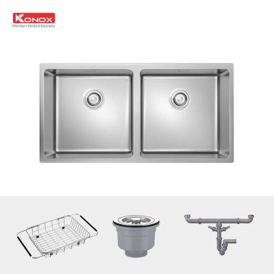 Chậu rửa Bát Konox model: Undermount CUBE 8744DU