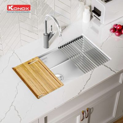 Chậu rửa Bát Konox model Workstation – Undermount Sink KN8046SU (Full phụ kiện)