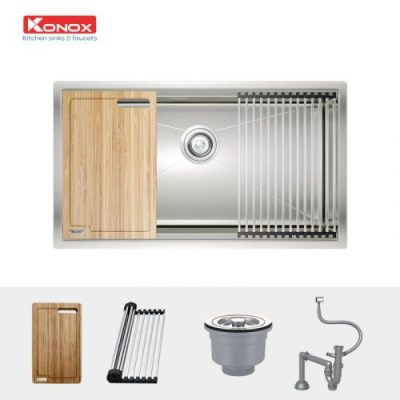 Chậu rửa Bát Konox model Workstation - Undermount Sink KN8046SU