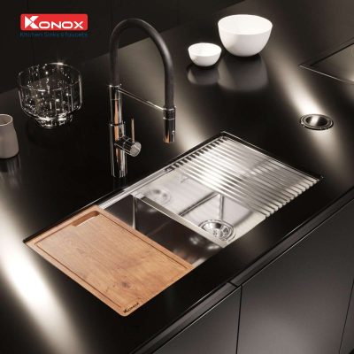 Chậu rửa Bát Konox model: Workstation – Undermount Sink KN8745DUB