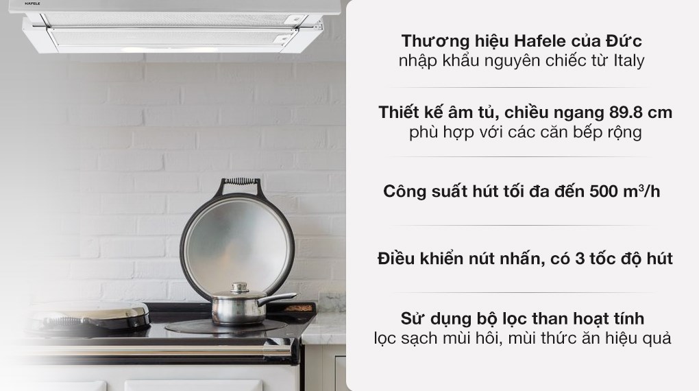 Hút mùi âm tủ Hafele HH – TI90D 539.81.085