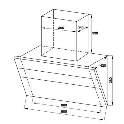 MÁY HÚT MÙI GẮN TƯỜNG HAFELE HC-H901WB 533.83.655