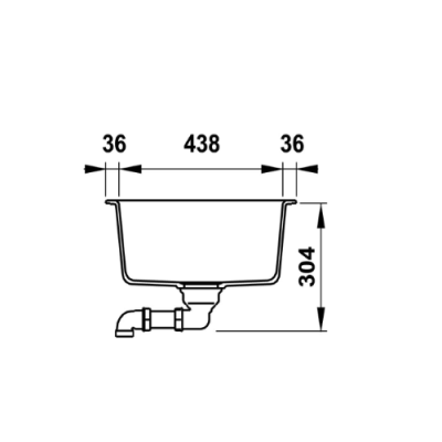 Chậu đá Hafele HS20-GKD2S80 (570.33.330)