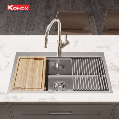 Chậu rửa Bát Konox model: Workstation – Topmount Sink KN8050TS