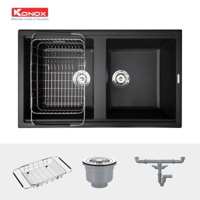 Chậu rửa đá Konox Phoenix 860 Black