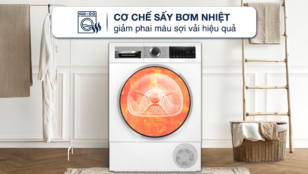 may say bom nhiet bosch 9kg 2 - Máy sấy bơm nhiệt Bosch 9 kg WQG24570SG