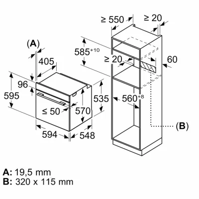 LÒ NƯỚNG ÂM TỦ BOSCH HBG536EB3 SERIE 6
