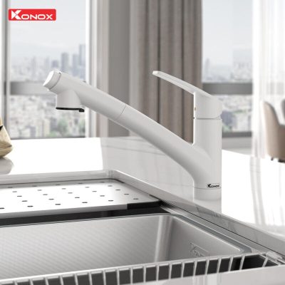 Vòi rửa bát KONOX Kira White